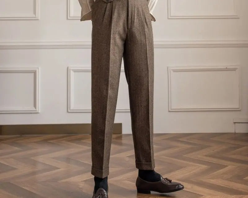 Straight-Leg Trousers